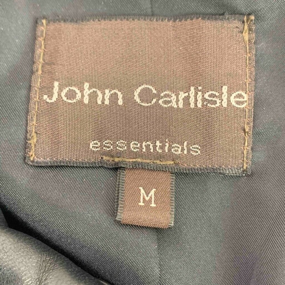 John Carlisle Leather Lined Zip Up Jacket - Picture 3 of 8
